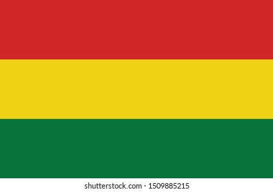 Bandeira da Bolivia (flag of Bolivia in portuguese) vector illustration