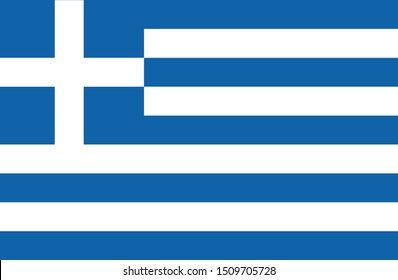 Bandeira da Grecia (flag of Greece in portuguese) vector illustration