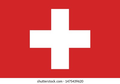 Bandeira da Suica (Switzerland flag in portuguese) vector illustration