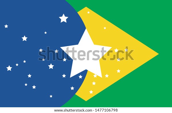 Bandeira Do Brasil Artistica ポルトガル語のブラジル国旗 ベクターイラスト のベクター画像素材 ロイヤリティフリー