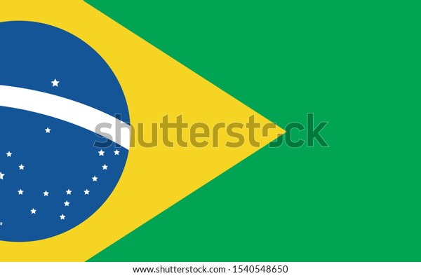 バンデイラ ド ブラジル ポルトガル語のブラジル国旗 のズームベクターイラスト のベクター画像素材 ロイヤリティフリー 1540548650