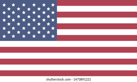 Bandeira dos Estados Unidos (United States flag in portuguese) illustration vector