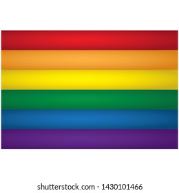 Ilustração bandeira LGBT. Ideal para catálogos de materiais institucionais flag homossexual