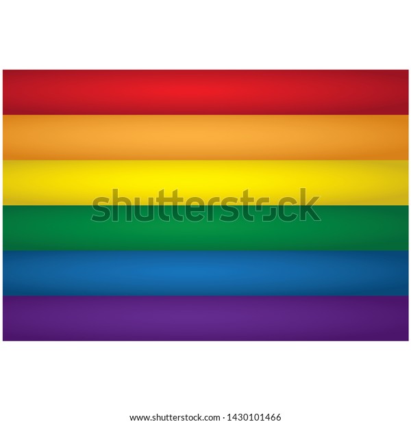 Bandeira Lgbt Ideal Para De Materiais Stock Vector Royalty Free 1430101466