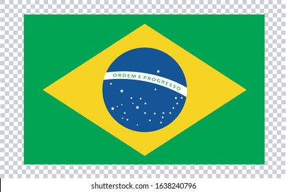 
Bandera de Brasil (Brazil flag in spanish) vector illustration.