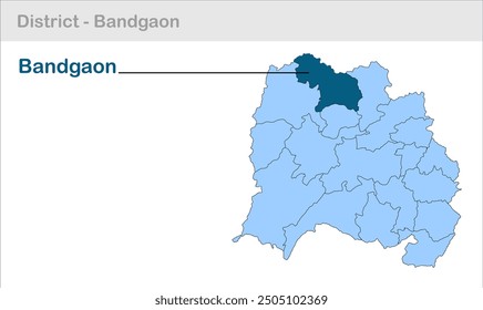 Bandgaon subdistrict map, Pashchimi Singhbhum District, Jharkhand state, Republic of India, Government of Jharkhand, Indian territory, Eastern India, politics, village, tourism