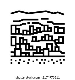 bandiagara city line icon vector. bandiagara city sign. isolated contour symbol black illustration