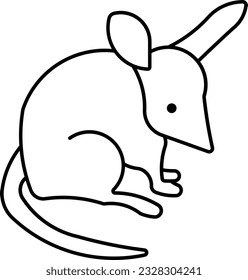 Bandicoot mouse Australian bandicoot bilby chinchilla Outline
