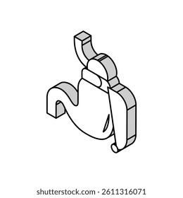 banding bariatric isometric icon vector. banding bariatric sign. isolated symbol illustration