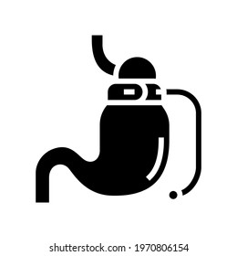 banding bariatric line icon vector. banding bariatric sign. isolated contour symbol black illustration