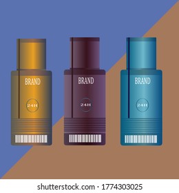 Vector de diseño de bandas . diseño de etiqueta de producto. diseño de botellas de champú. diseño de embalaje . 