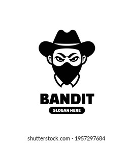 Bandit Black Logo Design Template