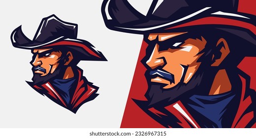 Bandit Brigade: Illustration Vector Graphic for Sport Gaming Teams