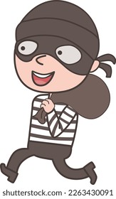 bandit cartoon wearing black dress