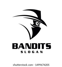 Bandit gangster mascot logo Vector