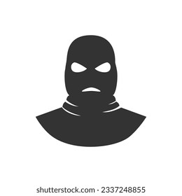 Bandit icon. Crime. Bank robbery. Vector flat icon isolated