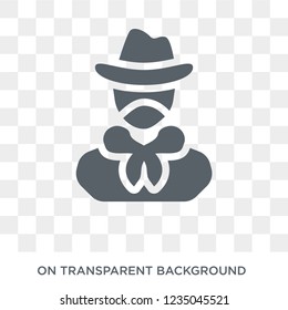 Bandit icon. Trendy flat vector Bandit icon on transparent background from law and justice collection. 