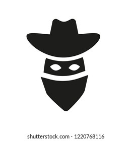 Bandit icon. Trendy Bandit logo concept on white background from law and justice collection. Suitable for use on web apps, mobile apps and print media.
