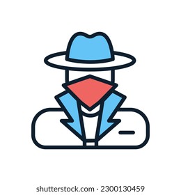 Bandit icon in vector. Illustration