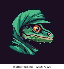 bandit lizard esport logo vector