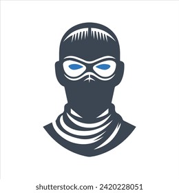 Bandit mask icon. Masks of criminals, bandits and mafia icon. Masks icon