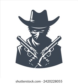 Bandit mask icon. Masks of criminals, bandits and mafia icon. Masks icon