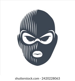 Bandit mask icon. Masks of criminals, bandits and mafia icon. Masks icon