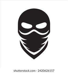 Bandit mask icon. Masks of criminals, bandits and mafia icon. Masks icon