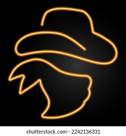 bandit neon sign, modern glowing banner design, colorful modern design trends on black background. Vector illustration.