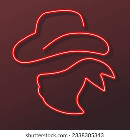 bandit neon sign, modern glowing banner design, colorful modern design trends on black background. Vector illustration.