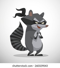 Bandit Raccoon, vector