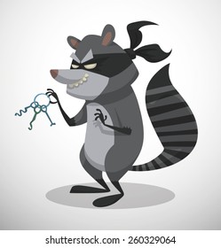 Bandit Raccoon, vector