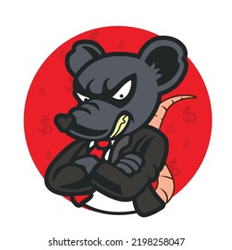Bandit Rat Corruptor Vector Illustration