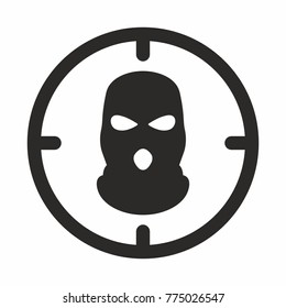 Bandit vector icon