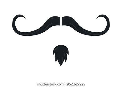 bandito moustache icon on white background