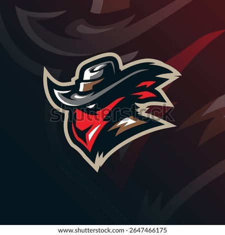 Bandits mascot logo design vector with modern illustration concept style for badge, emblem and t shirt printing. Bandits head illustration for sport and esport team.