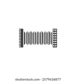 Bandoneon instrument Simple thin line flat symbol