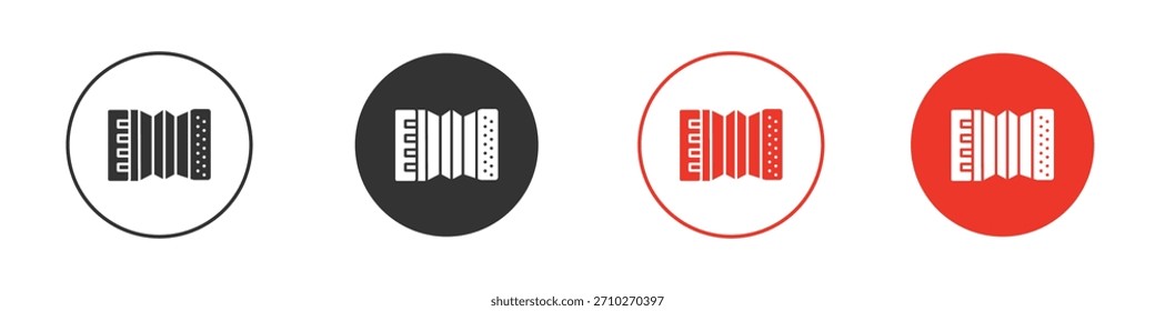 Bandoneon-Instrument. Webvektordesign