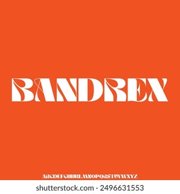 Bandrex , bold display condensed font vector