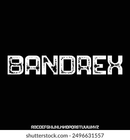 Bandrex , bold display condensed font vector
