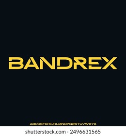 Bandrex , bold display condensed font vector
