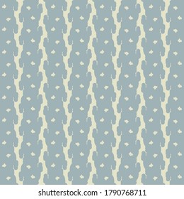 Bands with fringed edges, marked with small patches from place to place. Simple pattern in pastel shades of blue. Tile design.