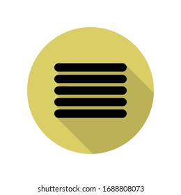 bands long shadow icon. Simple glyph, flat vector of web icons for ui and ux, website or mobile application