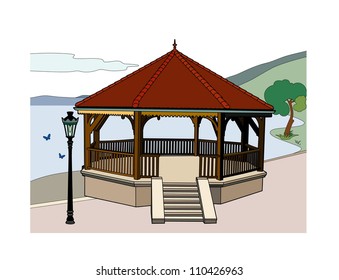 Bandstand near the lake