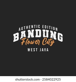 Bandung City T Shirt Design Template