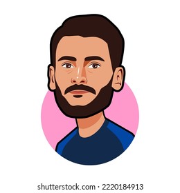 Bandung, Indonesia -30 Oktober 2022,  Hugo Lloris France National Team. World Cup. Vector Image