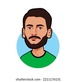 Bandung, Indonesia -7 Oktober 2022,  Hugo Lloris  Avatar World Cup. Vector Image
