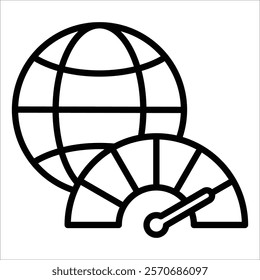 Bandwidth Icon Element For Design