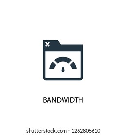 Bandwidth icon. Simple element illustration. Bandwidth concept symbol design. Can be used for web and mobile.