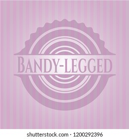 Bandy-legged pink emblem